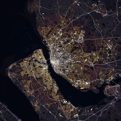 Map Liverpool city. United Kingdom