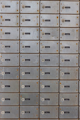 many mailboxes with serial numbers