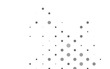 Light Silver, Gray vector backdrop with dots. Blurred bubbles on abstract background with colorful gradient. Pattern for ads, leaflets.