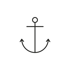 Anchor icon vector on white background