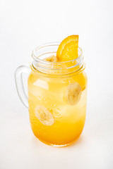 summer lemonade on the white background