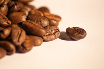 coffee beans and milk
