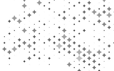 Light Silver, Gray vector layout with bright stars. Decorative shining illustration with stars on abstract template. Smart design for your business advert.
