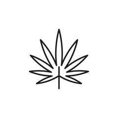 Tropical leaf icon vector on white background 