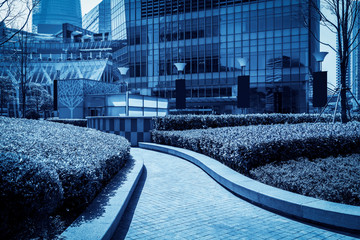 Modern architectural landscape of Lujiazui, Shanghai