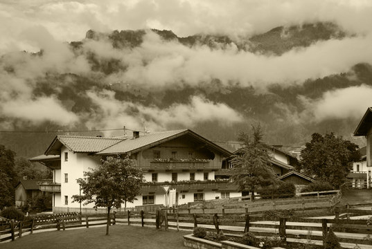 View of Mayrhofen. Austria