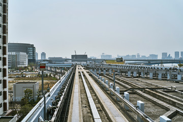 Fototapeta na wymiar railway station in tokyo 