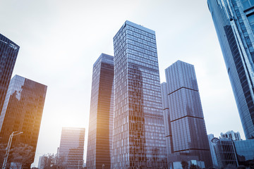 Modern architectural landscape of Lujiazui, Shanghai