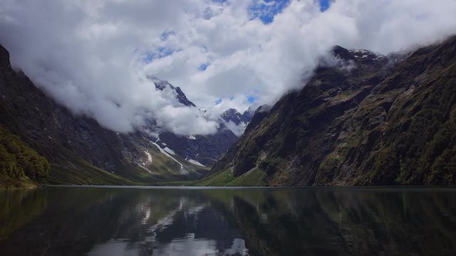 Lake Mariam, Fiordland National  Park, New Zealand, Timelapse