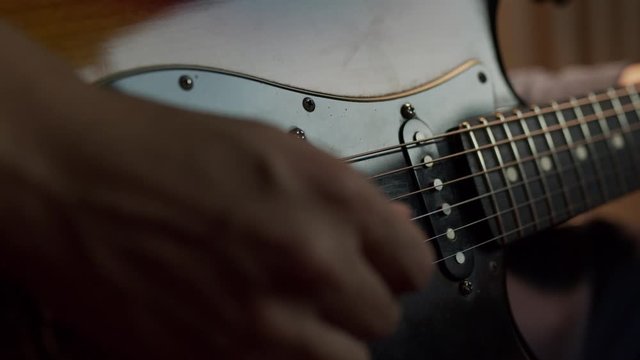Musical instrument practice on and old guitar during covid quarantine as a pastime