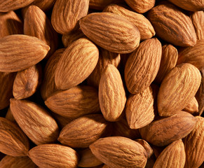 Close up of almonds