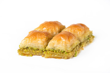 Famous pistachio baklava of gaziantep