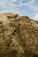 Volcanic rock detail shot from the Diamond Head Crater Hike, Oahu Hawaii.