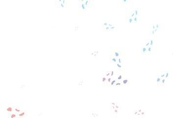 Light Blue, Red vector template with memphis shapes.