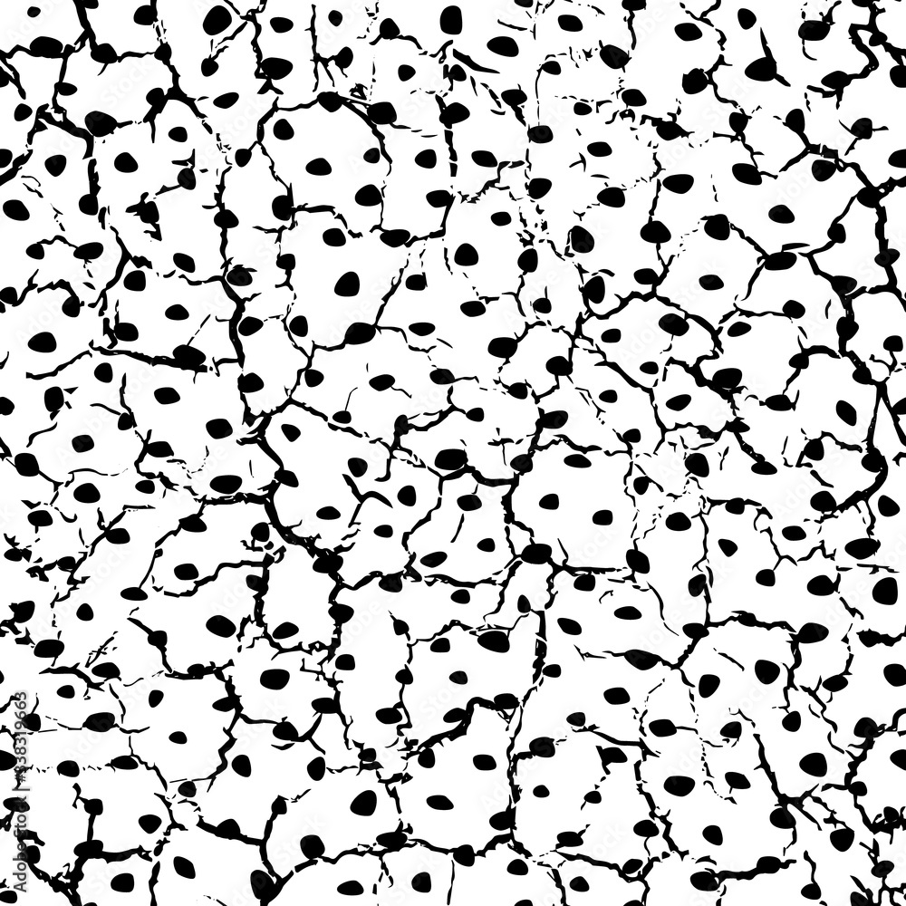 Poster hand drawn black and white grunge background. abstract brush seamless pattern. overlay texture to cr