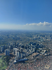 aerial view of makati city, philippines