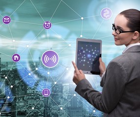 Smart city in innovation concept