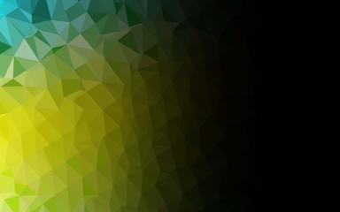 Light Green, Yellow vector shining triangular background. Shining colored illustration in a Brand new style. Elegant pattern for a brand book.