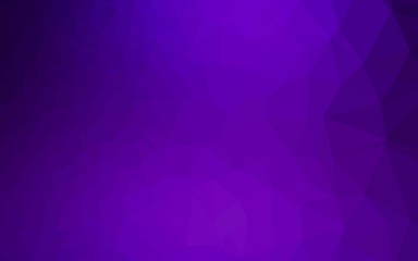 Fototapeta premium Dark Purple vector low poly texture. Shining illustration, which consist of triangles. Completely new design for your business.