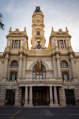 The historical center of Valencia city, Spain.