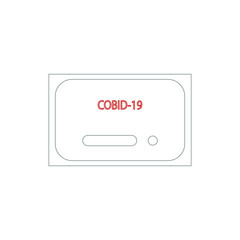Fototapeta premium test for covid-19. Vector illustration for web and mobile design.