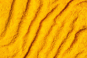 texture of yellow wet cloth.