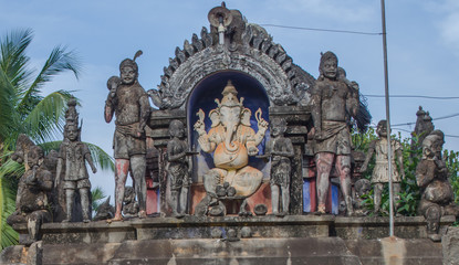 Fototapeta na wymiar Local deity workshiped as hindu gods & goddess