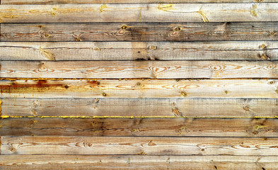 Wooden timber wall. Old wood texture. Brown and yellow natural simple wooden texture material background.