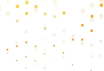Light Yellow, Orange vector backdrop with lines, rectangles.