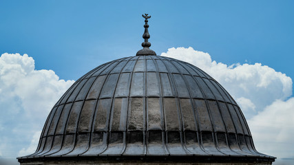 Fototapeta na wymiar istanbul, Turkey - March 2018: The Dome of Suleymaniye Mosque,
