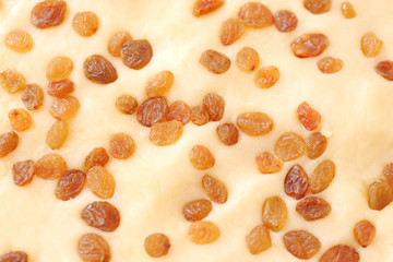 Texture of sweet dough, closeup