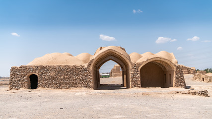Ruins of Zoroastrians Dakhmeh Towers of Silence in Yazd city, Iran