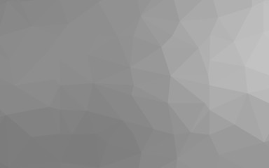 Obraz premium Light Silver, Gray vector triangle mosaic texture. Triangular geometric sample with gradient. Brand new style for your business design.