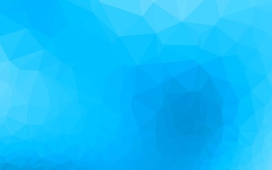 Light BLUE vector abstract mosaic background. A sample with polygonal shapes. Completely new design for your business.