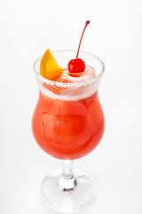 summer lemonade on the white background