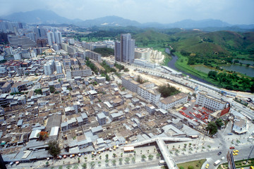 Downtown Central District of Shenzhen in Guangdong Province, People's Republic of China