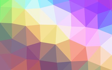 Light Multicolor, Rainbow vector blurry triangle template. A sample with polygonal shapes. Completely new design for your business.