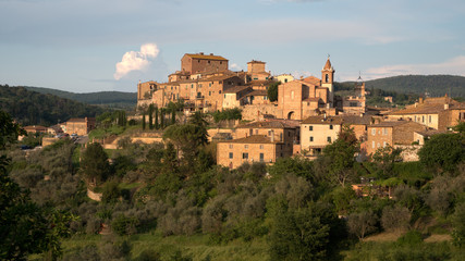 Fototapeta na wymiar Panorama de Toscane (Chianti), Italie