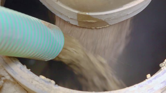 Preparation of clay, Modern factory, production. Ceramic tile manufacturers.