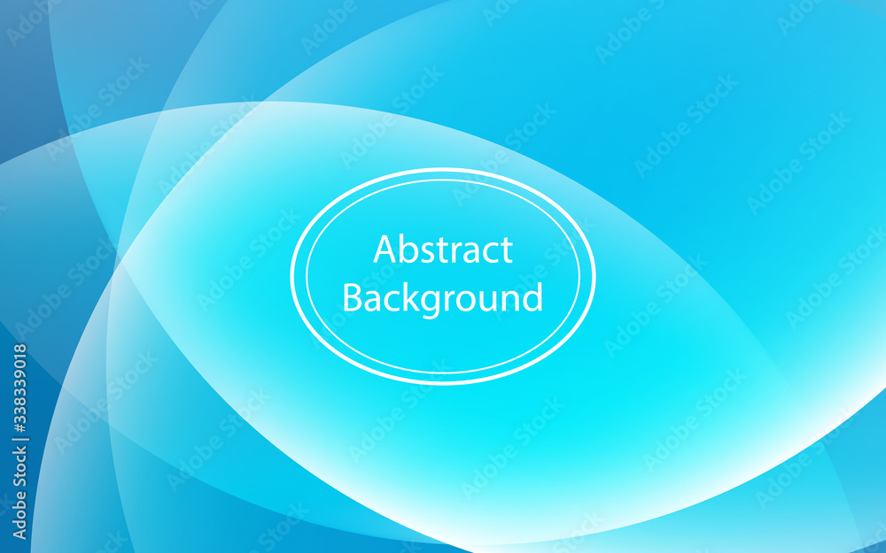 Poster abstract blue curve screen overlap minimal background