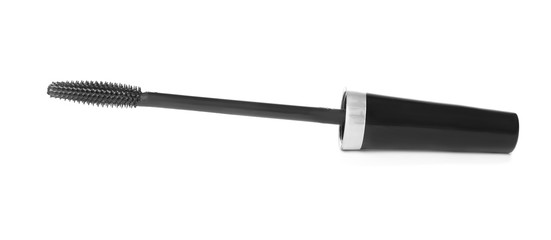 Black mascara on white background