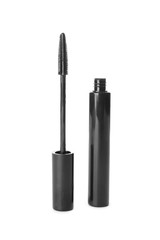 Black mascara on white background