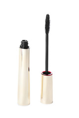 Obraz premium Black mascara on white background