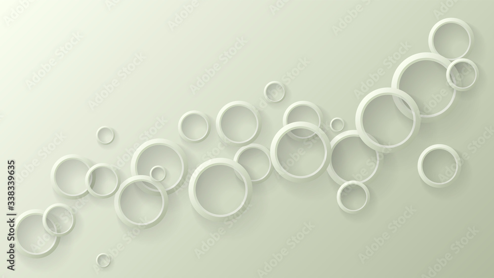 Aufkleber Modern abstract light background with circle ring. Modern geometric vector. Abstract vector design round. Trendy graphic round background. Brochure design. Geometric shape. Template with circles.