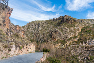 Mountainous landscape in the Alpujarra (Spain)

