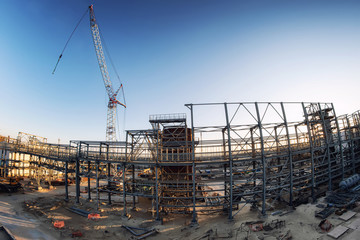 Construction site of a new petrochemical plant