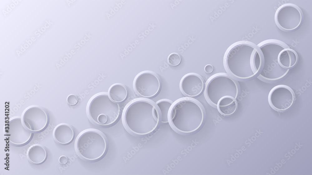 Aufkleber Modern abstract light background with circle ring. Modern geometric vector. Abstract vector design round. Trendy graphic round background. Brochure design. Geometric shape. Template with circles.