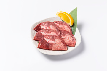 厚切り牛塩タン　焼肉メニュー　