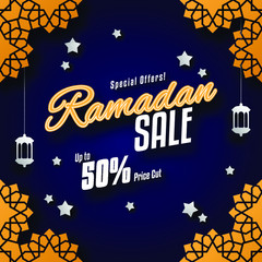 Ramadan sale social media banner poster template set