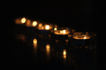 candle light in the dark